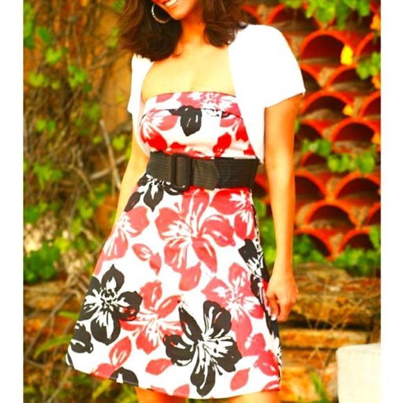 BRAND NEW CATO FIT &FLARE FLORAL SPAGHETTI STRAP DRESS - Picture 1 of 15
